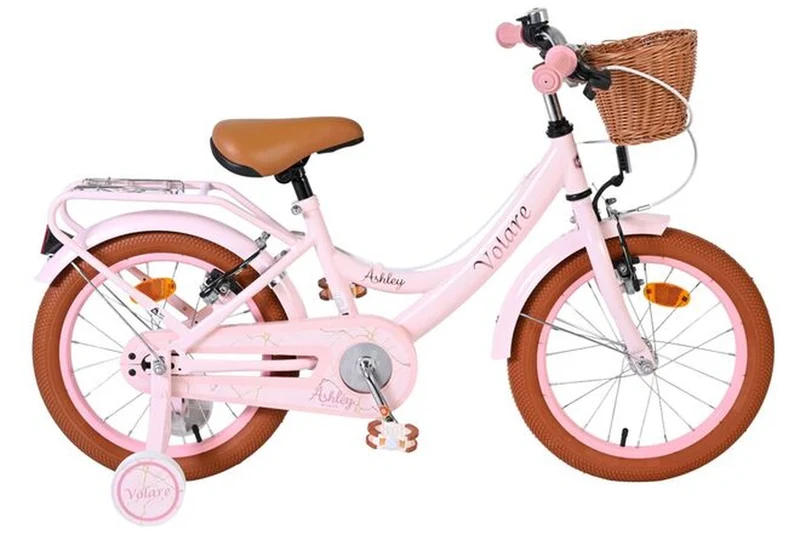 Volare Ashley Kinderfahrrad Mädchen 16 Zoll Rosa mit zwei Handbremsen