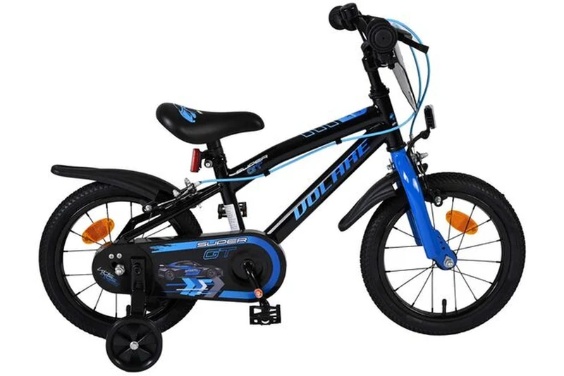 Volare Super GT Kinderfahrrad Jungen 14 Zoll Blau mit zwei Handbremsen