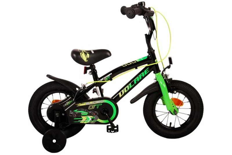 Volare Super GT Kinderfahrrad für Jungen 12 Zoll Grün mit zwei Handbremsen