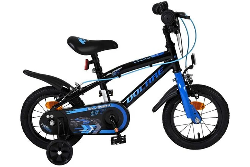 Volare Super GT Kinderfahrrad Jungen 12 Zoll Blau mit zwei Handbremsen
