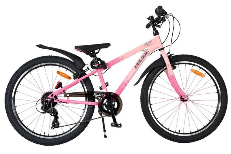 Volare Mystic Kinderfahrrad – 24 Zoll – Rosa – 7 Gänge – sportliches Mädchenfahrrad für 8–10 Jahre