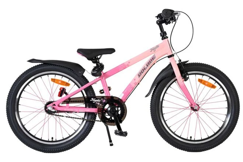 Volare Mystic Kinderfahrrad 20 Zoll Rosa - Shimano Nexus 3-Gang - verstellbarer Sattel & Lenker - sportliches Mädchenfahrrad