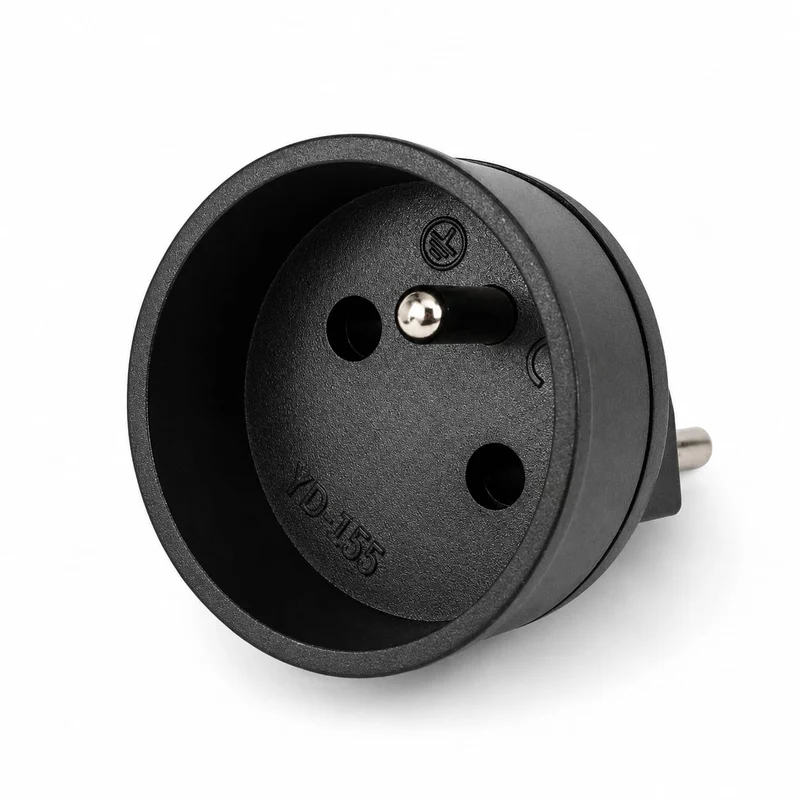 Star-Biker® Steckdosen-Adapter EU auf Schweiz (T12) – für E-Chopper Ladegeräte