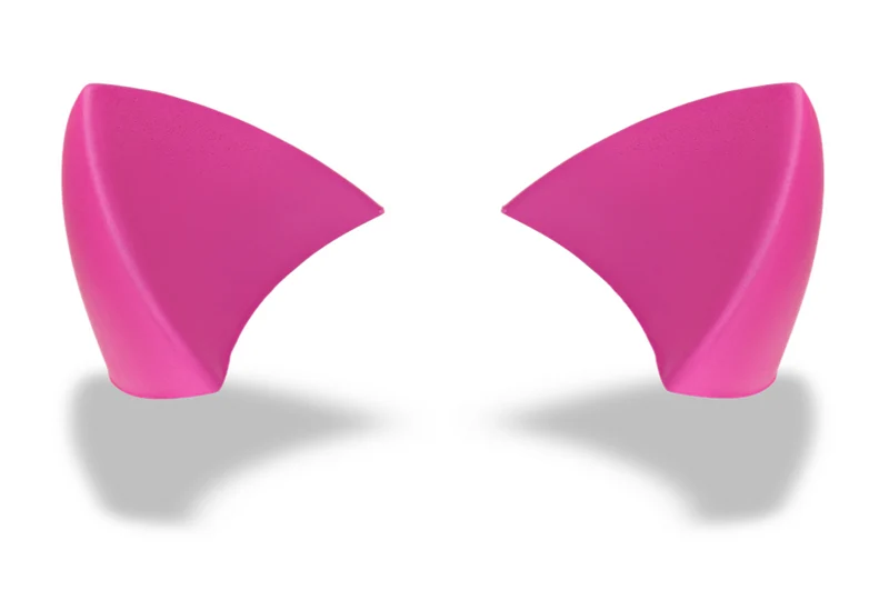 Helmet Flair Softeez: Purple Cat Ears for Helmet