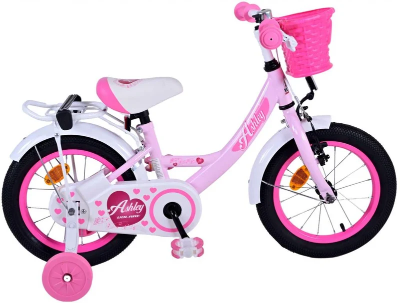 Volare Ashley Kinderfahrrad - Mädchen - 14 Zoll - Rosa
