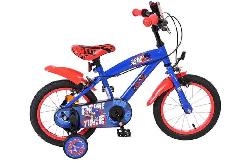 Volare Sonic Prime Kinderfahrrad 14 Zoll für Jungen – Blau/Rot – zwei Handbremsen – 20555-FW14