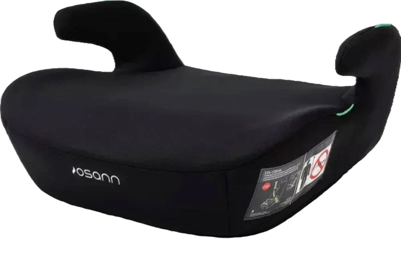 Osann Boost i-Size Sitzerhöhung 135–150 cm – leichter Allrounder mit 3-Punkt-Gurt, abnehmbarem Bezug – Black