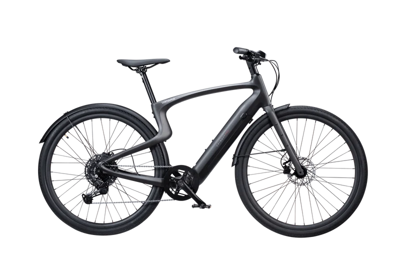 Urtopia Carbon 1 Pro E-Bike Größe M – 17 kg leichtes Pedelec mit Carbonrahmen, 130 km Reichweite, GPS-Diebstahlschutz, Fingerabdruck-Start, Navigation & Smartbar, 10-Gang
