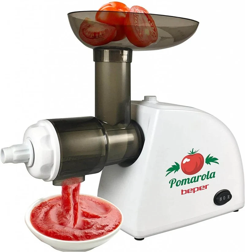 Beper BP.720 elektrische Tomaten Saftpresse Tomatenpresse Entsafter Tomatensauce Vitaminschonend