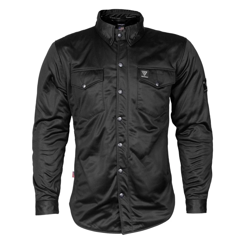 Ultra Protective Shirt with Pads - Black Solid