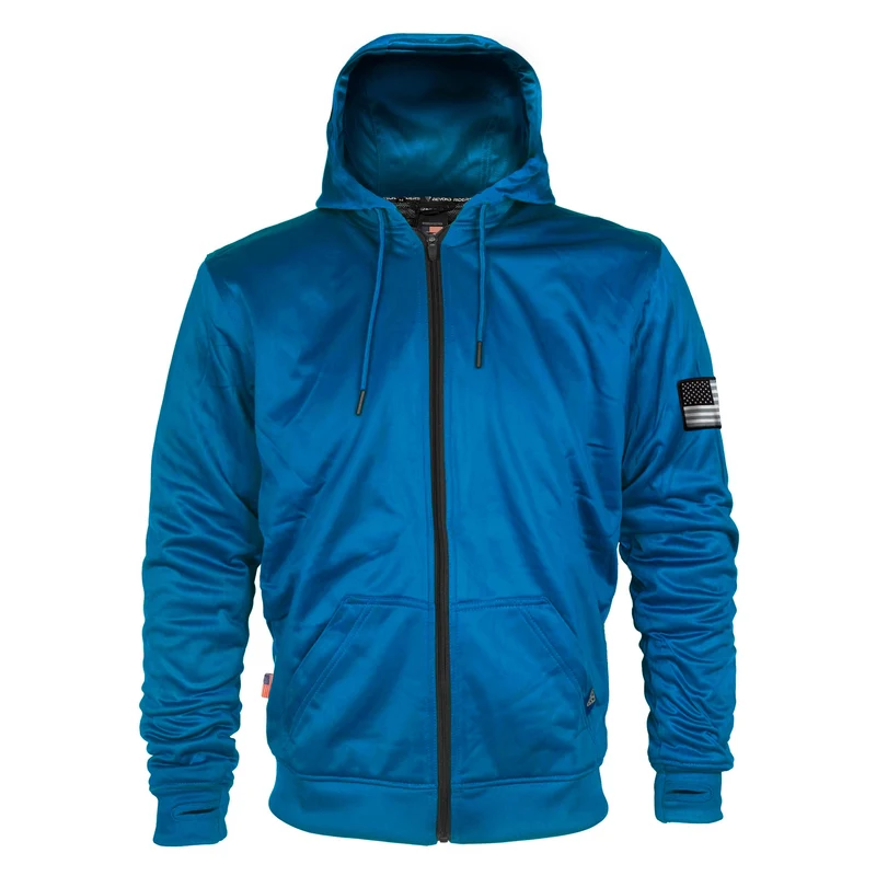 Ultra Protective Hoodie with Pads - Teal Solid