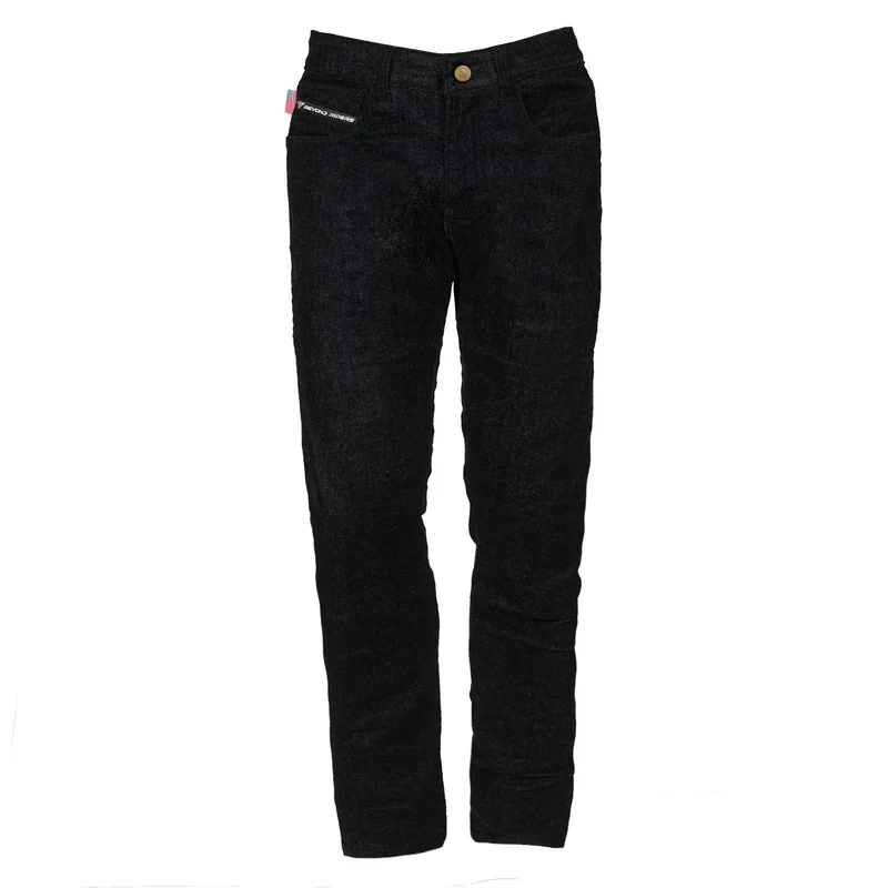 Relaxed Fit Protective Jeans with Pads - Black
