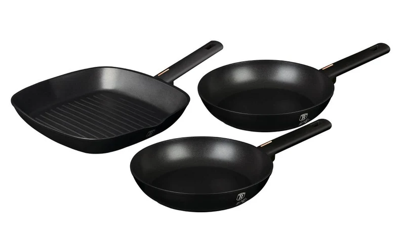 Berlinger Haus BH/7096 Monaco Collection Bratpfannen Set 3 tlg. in schwarz