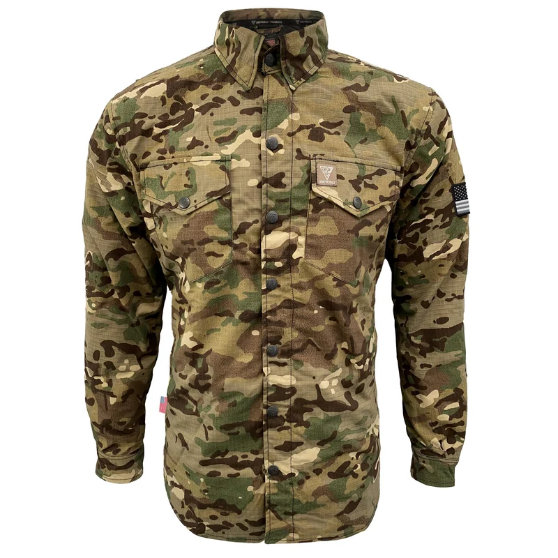 Protective Camouflage Shirt with Pads "Delta Four" - Light Color