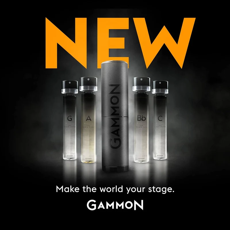 10 x GAMMON Black Notes Parfum Explorer-Set (4x2 ml) Herrenduft Parfum Duftset Probierset mit 20% Duftölanteil