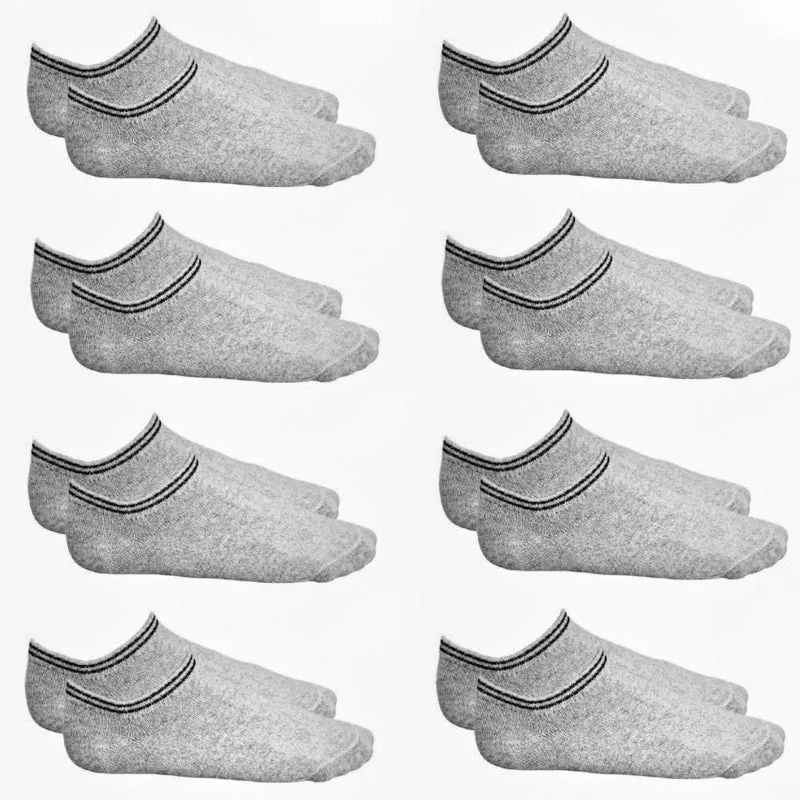 Zecond Zkin 40 Paar Sneaker Socken Gr. 32 - 38 grau Sommersocken Füßlinge aus Baumwolle