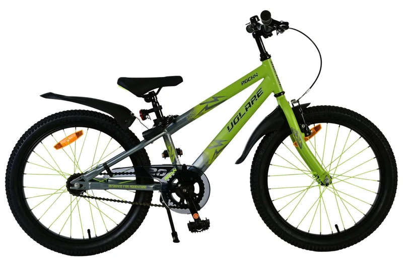 Volare Rocky Kinderfahrrad für Jungen - 20 Zoll in Grün für Kinder von 6 bis 8 Jahren