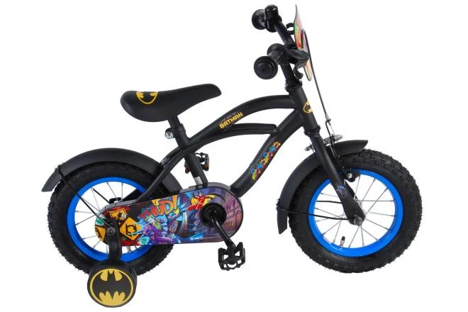 Volare ultimatives Batman 12-Zoll Kinderfahrrad - Sicherheit, Komfort und Spaß in einem!
