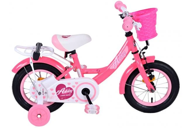 Volare Ashley Kinderfahrrad - Mädchen - 12 Zoll - Rot/Rosa