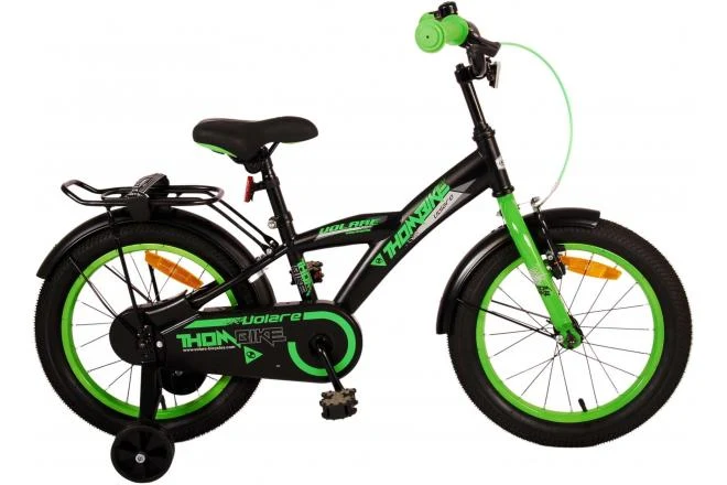 Volare Thombike Kinderfahrrad - Jungen - 16 Zoll - Schwarz Grün