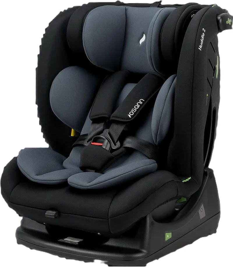 Osann Huddle 2 i-Size Kindersitz 40–150 cm – Reboarder, 15-fach verstellbar, 3-Punkt-Gurt-Montage – Nero
