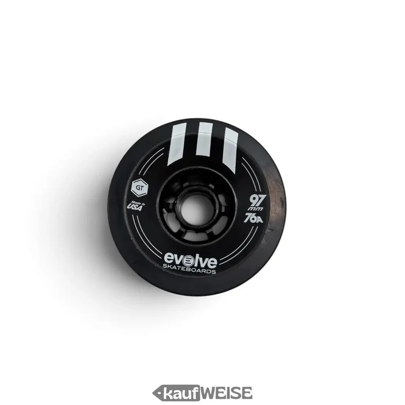 Evolve GT Street Wheels | Für die Evolve GT-Serie | 97 mm 76A Schwarz 4er-Set