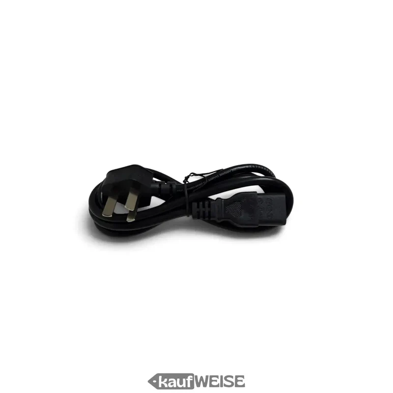Netzkabel IEC C13 auf China-Stecker Typ I | 135 cm, Schwarz | Für C14-Kaltgerätestecker