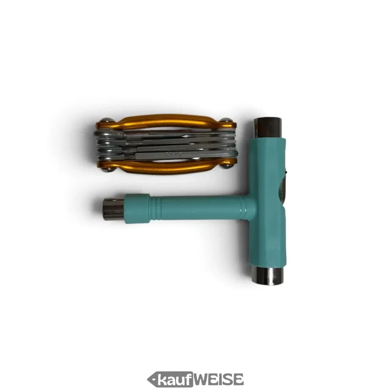 Summerboard Shred Toolkit T-Tool Set | 8 und 15 mm Sondergröße | Türkis-Gold