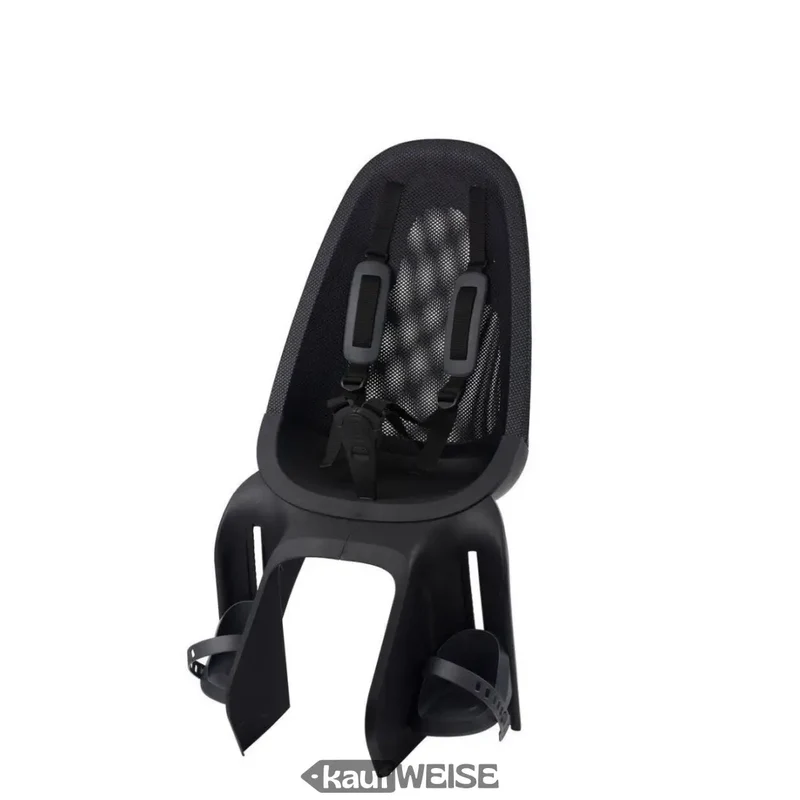 Qibbel Air Maxi Kinderfahrradsitz – Schwarz, Gepäckträger, 22kg