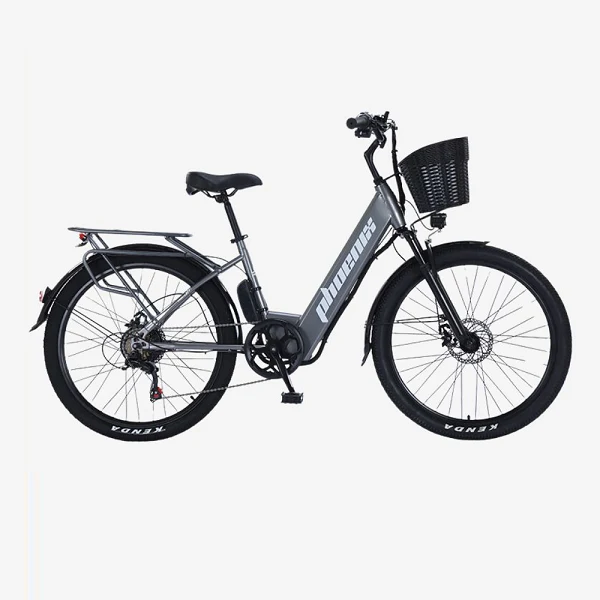 鳯凰 C1 36V 350W 24" 電動助力單車 連尾貨架
