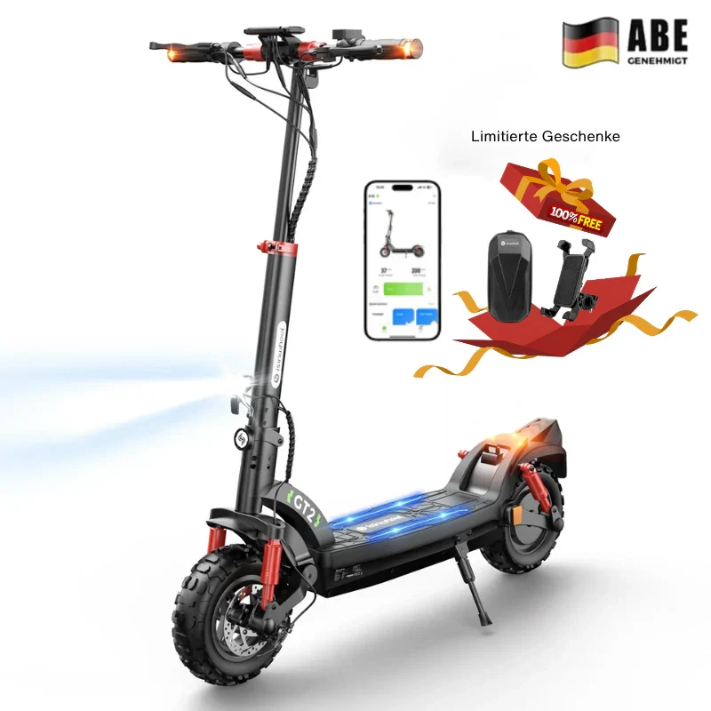 isinwheel GT2 1200W 11" Offroad E-Scooter Mit Straßenzulassung (ABE,eKFV)