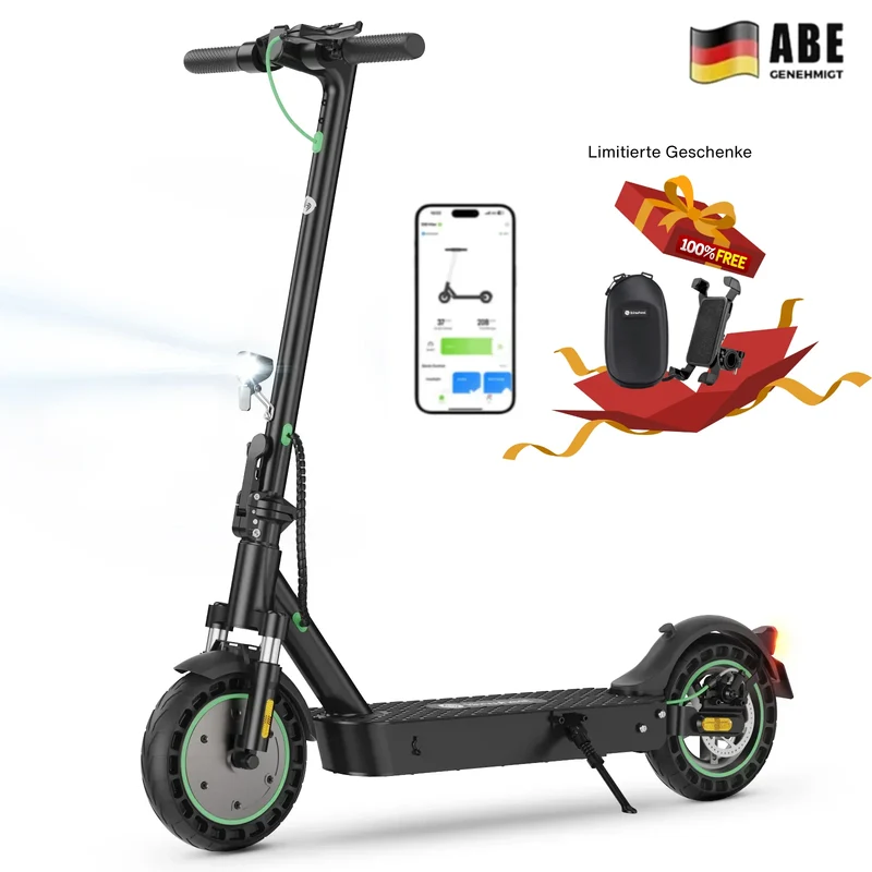 isinwheel S9MAX 500W 40KM E-Scooter Mit Straßenzulassung (ABE,eKFV)