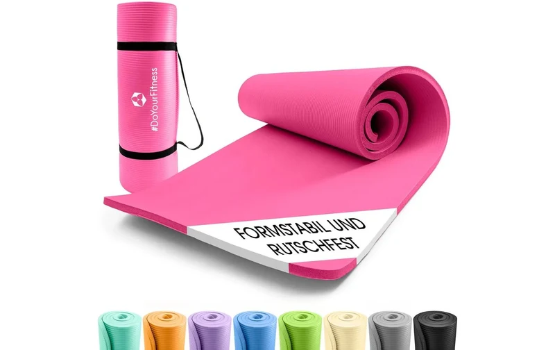 World Fitness Fitnessmatte Yamuna 183 cm x 61 cm, Pink