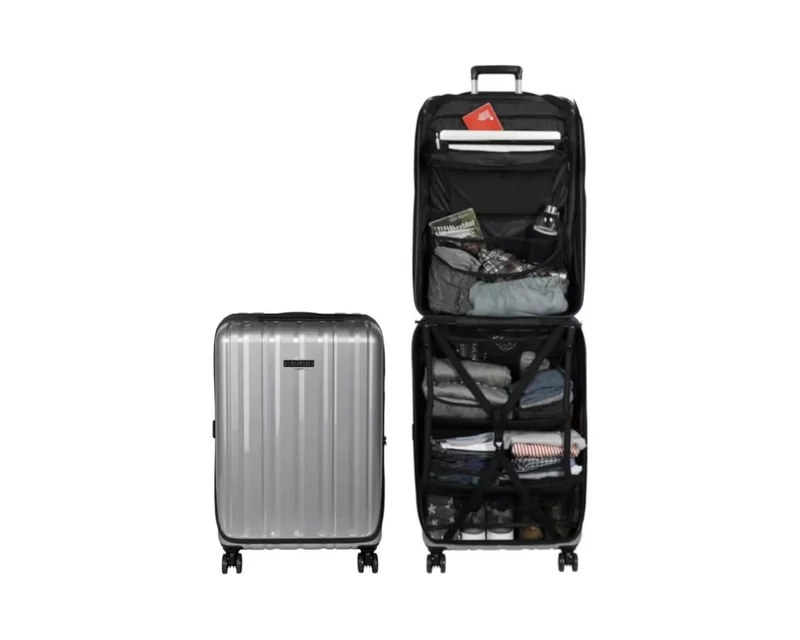 CASYRO Stand-Up Koffer Medium, 80L, Grau