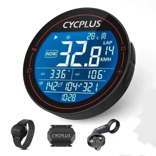 Cycplus M2單車碼錶 踏頻/速度感應器 心率手臂帶套裝