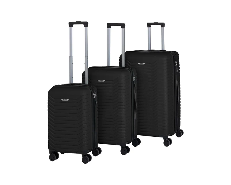 KOOR Reisekofferset Manila 3-teilig, Schwarz