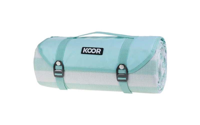 KOOR Picknickdecke Stripes Mint 200 x 300 cm