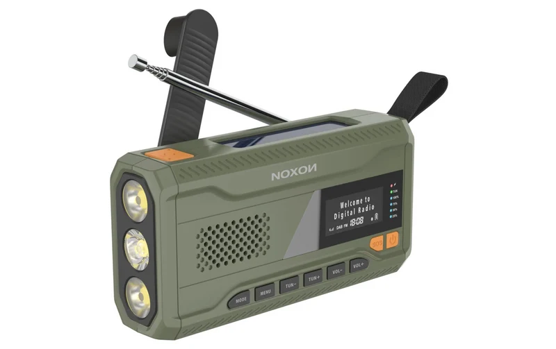 Noxon DAB+ Radio Dynamo Solar 211 Grün