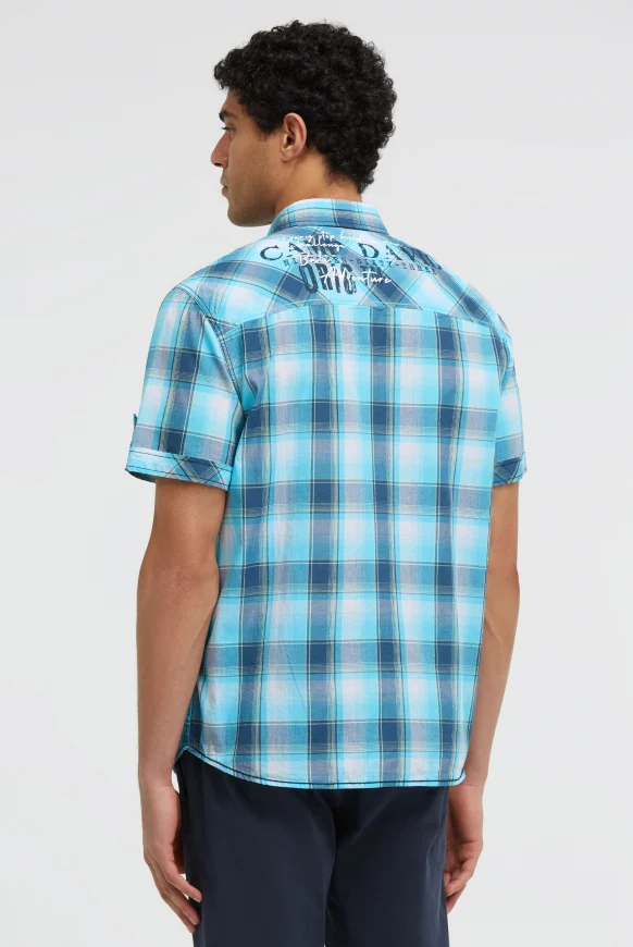 CAMP DAVID Karohemd Kurzarm mit Klappentaschen