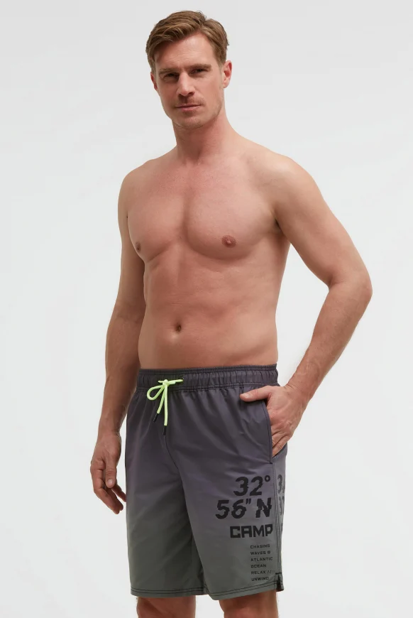 CAMP DAVID Beachshorts mit Farbverlauf und Print
