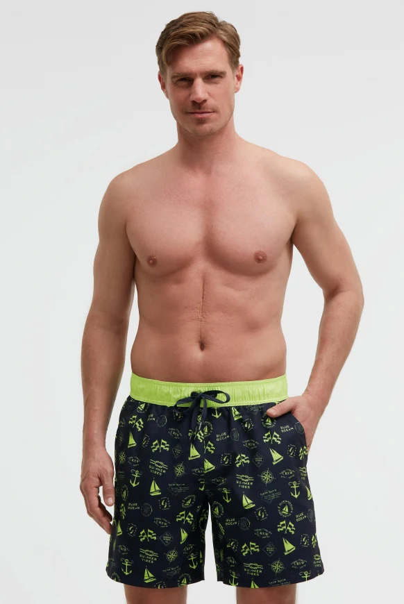 CAMP DAVID Badehose mit All Over Print