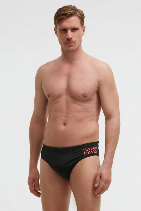 CAMP DAVID Badeslip mit Logo Print