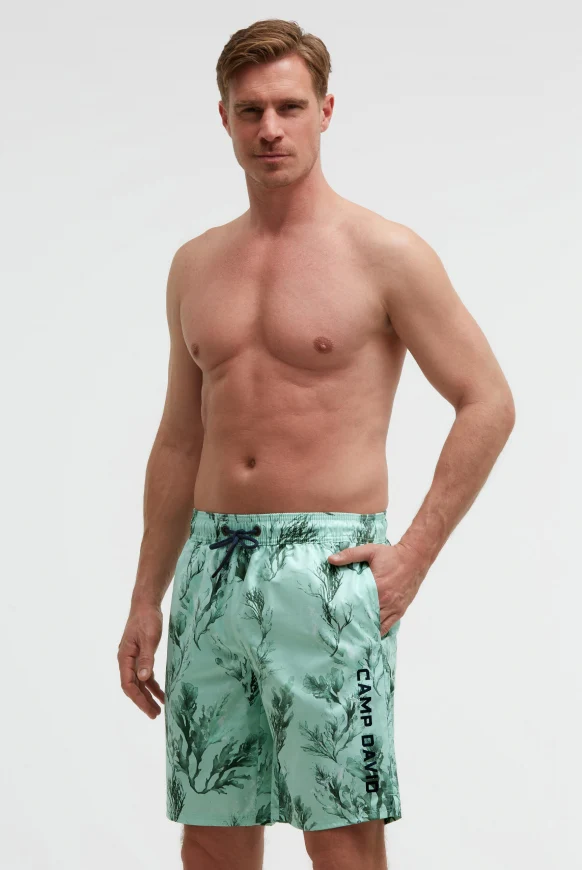 CAMP DAVID Lange Beachshorts mit All Over Print