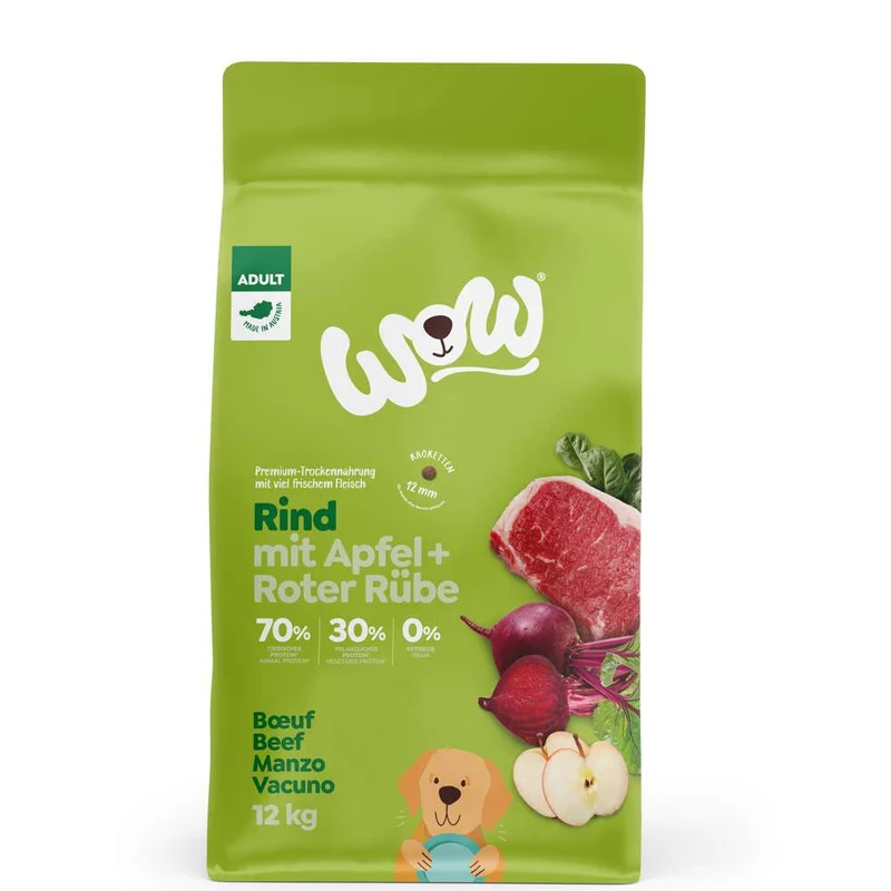 WOW DOG - Trockenfutter Rind