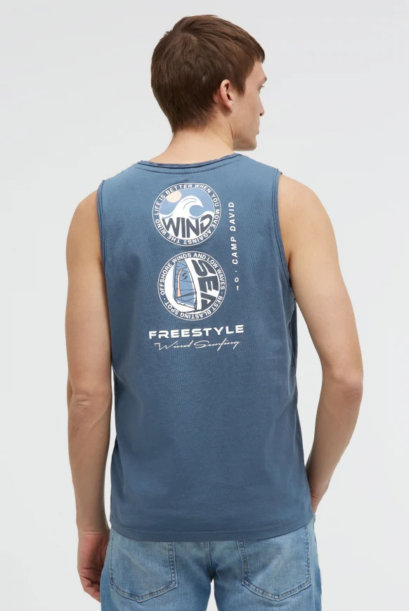 CAMP DAVID Tanktop mit Rücken-Print