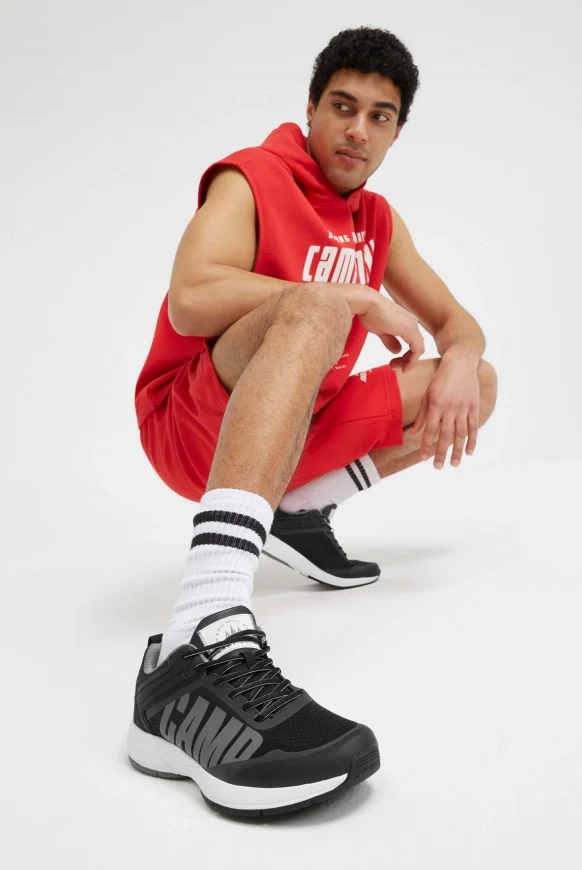 CAMP DAVID Sneaker im Jacquard-Strick mit Rubber Logo