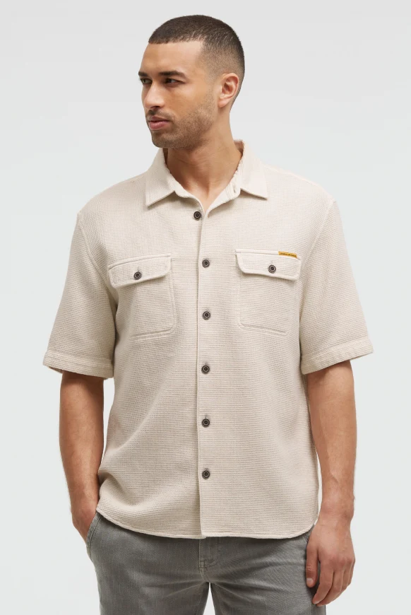 CAMP DAVID Overshirt mit Wabenstruktur und Klappentaschen