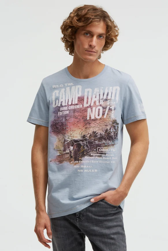 CAMP DAVID T-Shirt Rundhals mit Photoprint