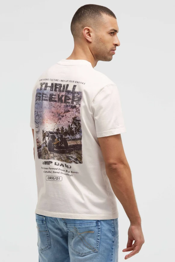 CAMP DAVID T-Shirt mit Photoprint auf dem Rücken