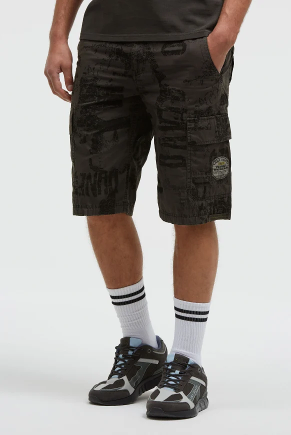 CAMP DAVID Cargo Shorts mit All Over Print